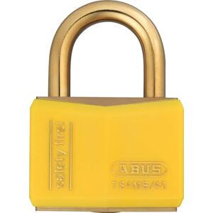 ABUS Padlock T84MB/40 Nautic Stainless Brass Anti-Picking Security Lock Made of Antistatic Material and with Vinyl Coating for Versatile Applications 40mm Width, Yellow ABUS Padlock T84MB/40 Nautic Stainless Brass Anti-Picking Security Lock Made of Antistatic Material and with Vinyl Coating for Versatile Applications 40mm Width, Yellow