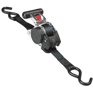 Master Lock 3248EURDAT Retractable Ratchet Tie Down Strap with S-Hooks, black, 3m x 25mm Strap Master Lock 3248EURDAT Retractable Ratchet Tie Down Strap with S-Hooks, black, 3m x 25mm Strap