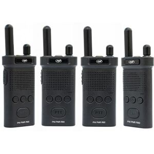 PNI Kit of 4 portable radio stations PMR R60 446MHz, 0.5W, 16 programmable channels, 16 PMR and 50 CTCSS and 104 DCS tones, Scan, key lock, SOS, Monitor, 1200mAh battery PNI Kit of 4 portable radio stations PMR R60 446MHz, 0.5W, 16 programmable channels, 16 PMR and 50 CTCSS and 104 DCS tones, Scan, key lock, SOS, Monitor, 1200mAh battery