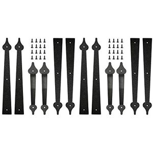 Skysen Black Steel Garage Door Hinges Handles Hardware - Garage Door Hardware Skysen Black Steel Garage Door Hinges Handles Hardware - Garage Door Hardware