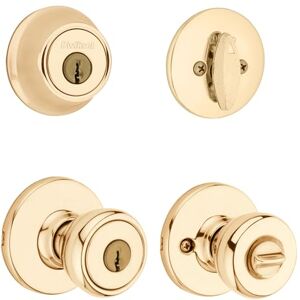 Kwikset 96900-305 Frustration_Free 690 Tylo Keyed Entry Knob & Single Cylinder Deadbolt Combo (1-Pack), Polished Brass,2 Kwikset 96900-305 Frustration_Free 690 Tylo Keyed Entry Knob & Single Cylinder Deadbolt Combo (1-Pack), Polished Brass,2