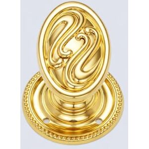 Morris & Mackintosh Pair of Double Wave Polished Brass Door Knobs/Home Morris & Mackintosh Pair of Double Wave Polished Brass Door Knobs/Home