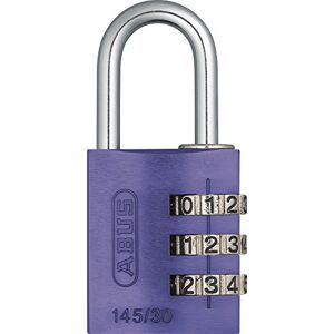ABUS Purple Combination Padlock 145/30 - Luggage, Cabinet, Security Level 3 ABUS Purple Combination Padlock 145/30 - Luggage, Cabinet, Security Level 3