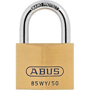 ABUS Brass Padlock with Security Card, Gold, 85WY ABUS Brass Padlock with Security Card, Gold, 85WY