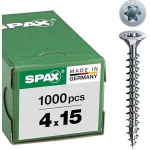 SPAX 4CUT 1191010350155 Universal Screw, Countersunk, T-Star Plus, Fully Threaded, Galvanised Blank A2J, 1191010400155 SPAX 4CUT 1191010350155 Universal Screw, Countersunk, T-Star Plus, Fully Threaded, Galvanised Blank A2J, 1191010400155