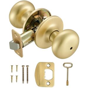 Design House 726968 Cambridge Privacy Bed and Bath Door Knob Satin Gold Design House 726968 Cambridge Privacy Bed and Bath Door Knob Satin Gold