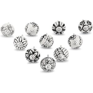 Ajuny Handpainted Ceramic Knobs Cupboard Drawer Door and Furniture Pulls Kitchen Cabinet Glossy Finishing Handles Pull Floral Knob (White and Black, Set of 10) Ajuny Handpainted Ceramic Knobs Cupboard Drawer Door and Furniture Pulls Kitchen Cabinet Glossy Finishing Handles Pull Floral Knob (White and Black, Set of 10)