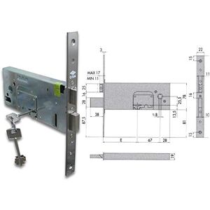 Cisa 5735290 57352-90 SCROCCO Lock Cisa 5735290 57352-90 SCROCCO Lock