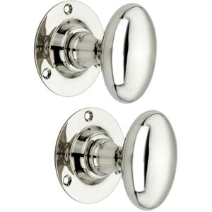 Infinity Pair of Polished Nickel Oval Mortice Door Knob Latch Pull Handles Set 58mm Victorian Knobs for Internal and External Doors Infinity Pair of Polished Nickel Oval Mortice Door Knob Latch Pull Handles Set 58mm Victorian Knobs for Internal and External Doors