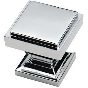 Southern Hills Polished Chrome Square Cabinet Knobs Pack of 5 Bathroom Vanity Knobs, Modern Dresser Knob, Kitchen Pulls, Chrome Cabinet Hardware, Cupboard Drawer Knobs SHKM002-CHR-5 Southern Hills Polished Chrome Square Cabinet Knobs Pack of 5 Bathroom Vanity Knobs, Modern Dresser Knob, Kitchen Pulls, Chrome Cabinet Hardware, Cupboard Drawer Knobs SHKM002-CHR-5
