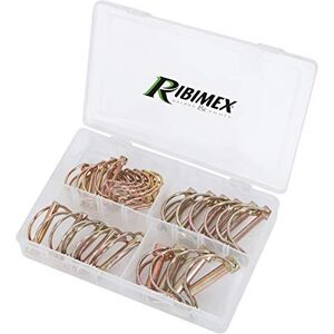 Ribimex Ribitech PRGOU025CLIPT Set of Snap Pins for Pipes, Yellow Gold Ribimex Ribitech PRGOU025CLIPT Set of Snap Pins for Pipes, Yellow Gold