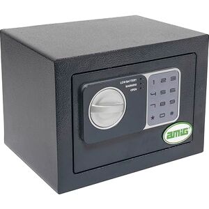 Amig - Safe with Keyboard Opening - Emergency Security Key and Knob - Anti-Bumping System - Safe for Storing Money or Valuables - 23 x 17 x 17 cm Amig - Safe with Keyboard Opening - Emergency Security Key and Knob - Anti-Bumping System - Safe for Storing Money or Valuables - 23 x 17 x 17 cm
