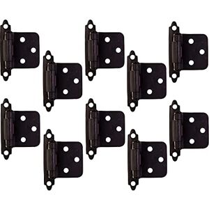 Design House 189662-ORB Overlay Hinges for Kitchen Cabinets 10-Pack Oil Rubbed Bronze Design House 189662-ORB Overlay Hinges for Kitchen Cabinets 10-Pack Oil Rubbed Bronze