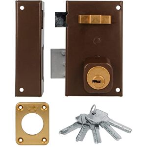 Amig 75 Steel Lock - Cylinder, Brown, 67x112mm - Lock Amig 75 Steel Lock - Cylinder, Brown, 67x112mm - Lock