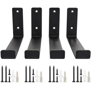 ASelected 4Xshelf Brackets Heavy 5Mm Thick Shelf Bracket Heavy Black Duty Metal Shelf Brackets 225X110Mm Incl Fixtures & Fittings ASelected 4Xshelf Brackets Heavy 5Mm Thick Shelf Bracket Heavy Black Duty Metal Shelf Brackets 225X110Mm Incl Fixtures & Fittings