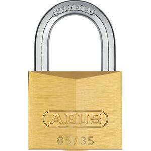 ABUS Brass Padlock 65/35 – Ideal for Cellar Doors, School lockers, Gym lockers – Solid Brass Lock Body – Hardened Steel Shackle – Security Level 4 ABUS Brass Padlock 65/35 – Ideal for Cellar Doors, School lockers, Gym lockers – Solid Brass Lock Body – Hardened Steel Shackle – Security Level 4