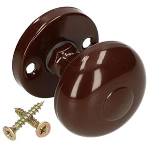 KOTARBAU 55 mm Brown Metal Door Knob - Round Handle KOTARBAU 55 mm Brown Metal Door Knob - Round Handle