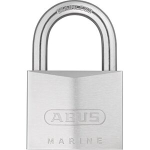 ABUS Marine padlock 75IB/50 weatherproof brass lock body with nickel pearl coating security level 7 silver ABUS Marine padlock 75IB/50 weatherproof brass lock body with nickel pearl coating security level 7 silver