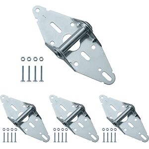 HOME MASTER HARDWARE #1 Garage Door Hinge Heavy Duty Gauge Hinge Steel with Galvanized Finish Residential/Light Commercial Garage Door Replacement 4 Pack HOME MASTER HARDWARE #1 Garage Door Hinge Heavy Duty Gauge Hinge Steel with Galvanized Finish Residential/Light Commercial Garage Door Replacement 4 Pack