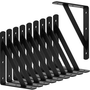 CONNOO Heavy Duty Corner Brackets - 8 x 6 Inch, Black CONNOO Heavy Duty Corner Brackets - 8 x 6 Inch, Black