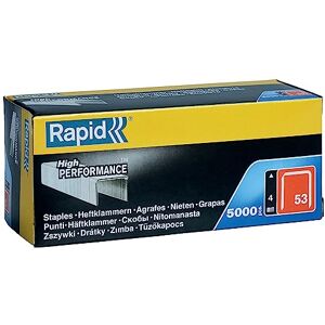 Rapid High Performance Staples, No.53, Leg Length 10 mm, 11858810 5000 Pieces, Silver Rapid High Performance Staples, No.53, Leg Length 10 mm, 11858810 5000 Pieces, Silver