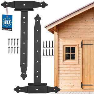 KOTARBAU Steel T-shaped Hinges - Black - 350mm - Door/Window Hardware KOTARBAU Steel T-shaped Hinges - Black - 350mm - Door/Window Hardware