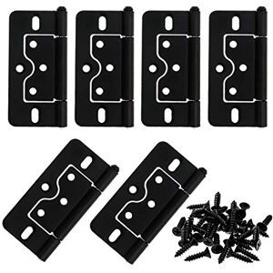 LC LICTOP 3 Inches Non-Mortise Door Hinges Black Butterfly Door Hinges - Door Hinges LC LICTOP 3 Inches Non-Mortise Door Hinges Black Butterfly Door Hinges - Door Hinges