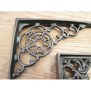 Ironmongery World ® Antique Iron Decorative Victorian Shelf Support Book Sink Toilet Cistern Bracket (Old Cobweb Design) Ironmongery World ® Antique Iron Decorative Victorian Shelf Support Book Sink Toilet Cistern Bracket (Old Cobweb Design)
