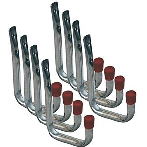 vasalat VAS148 VAS123 Wall Hook U-Shape 120 x 80 mm Pack of 8 Silver vasalat VAS148 VAS123 Wall Hook U-Shape 120 x 80 mm Pack of 8 Silver