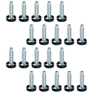 Emuca 2020805 Articulated leveller foot for furniture, M10x30mm, Set of 20 pieces Emuca 2020805 Articulated leveller foot for furniture, M10x30mm, Set of 20 pieces
