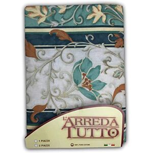 TEX FAMILY - Edera Green Cotton Textile - Single & Double Size TEX FAMILY - Edera Green Cotton Textile - Single & Double Size