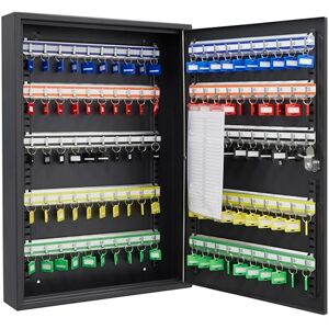 ARREGUI PL100EN Key Cabinet with 100 Adjustable Hooks, Steel Key Box with IP65 Electronic Lock, Key Cabinet with Combination Lock, Programmable Codes, 55 x 38 x 8 cm, Black ARREGUI PL100EN Key Cabinet with 100 Adjustable Hooks, Steel Key Box with IP65 Electronic Lock, Key Cabinet with Combination Lock, Programmable Codes, 55 x 38 x 8 cm, Black