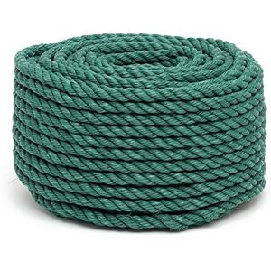 Flandria 20023 Polypropylene Rope Diameter 12 mm x 50 m, Green Flandria 20023 Polypropylene Rope Diameter 12 mm x 50 m, Green