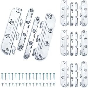 POWERTEC 71425-P2V Surface Mounted Bed Rail Brackets, Bed Frame Fasteners Hardware with Mounting Screws, Bed Rail Hooks for Wood Bed Frame, Set of 8 POWERTEC 71425-P2V Surface Mounted Bed Rail Brackets, Bed Frame Fasteners Hardware with Mounting Screws, Bed Rail Hooks for Wood Bed Frame, Set of 8