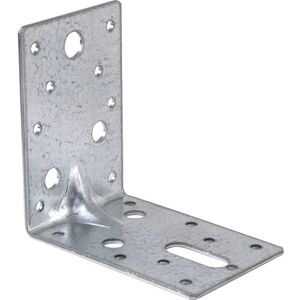 BPC Fixings Galvanised Heavy Duty Angle Bracket 50-Piece Set, 90 mm Length x 60 mm Width x 90 mm Height, Silver BPC Fixings Galvanised Heavy Duty Angle Bracket 50-Piece Set, 90 mm Length x 60 mm Width x 90 mm Height, Silver