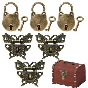 sitengjun Juliyeh de Retro Mariposa Pestillo Butterfly Latch, Antique Bronze sitengjun Juliyeh de Retro Mariposa Pestillo Butterfly Latch, Antique Bronze