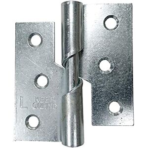 Merriway BH06207 (2 Pcs) Rising Butt Hinge Left Hand BZP 100mm (4 Inch) Pack of 2 Pieces Merriway BH06207 (2 Pcs) Rising Butt Hinge Left Hand BZP 100mm (4 Inch) Pack of 2 Pieces