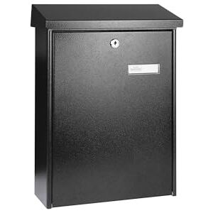 Burg-Wächter TEXEL 5767 E TEXEL 5767 E Letter Box without Newspaper Compartment with Name Plate Galvanised Steel Structured Coating Corrosion Protection DIN C4 with 2 Keys and Mounting Material Burg-Wächter TEXEL 5767 E TEXEL 5767 E Letter Box without Newspaper Compartment with Name Plate Galvanised Steel Structured Coating Corrosion Protection DIN C4 with 2 Keys and Mounting Material