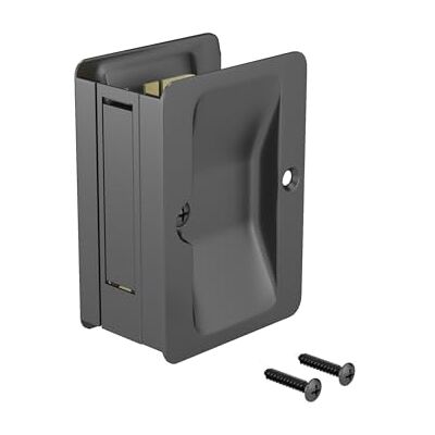 RICHELIEU 1700FBPSBC Onward Pocket Door Pull, Passage Lock, Black RICHELIEU 1700FBPSBC Onward Pocket Door Pull, Passage Lock, Black