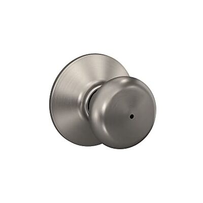SCHLAGE F40VPLY619 Plymouth Privacy Knob, Satin Nickel SCHLAGE F40VPLY619 Plymouth Privacy Knob, Satin Nickel