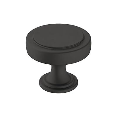Amerock Cabinet Knob Matte Black 1-1/2 inch (38 mm) Diameter Exceed 1 Pack Drawer Knob Cabinet Hardware Amerock Cabinet Knob Matte Black 1-1/2 inch (38 mm) Diameter Exceed 1 Pack Drawer Knob Cabinet Hardware