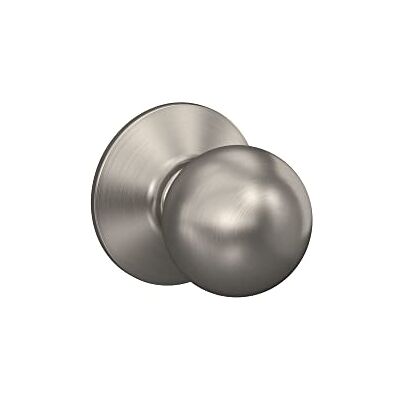 SCHLAGE F10ORB619 Orbit Passage Knob, Satin Nickel SCHLAGE F10ORB619 Orbit Passage Knob, Satin Nickel