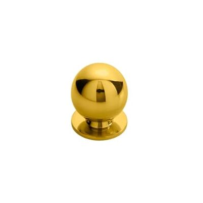 Carlisle Brass Solid Ball Cabinet Cupboard Door Knob Polished Brass (30mm) Carlisle Brass Solid Ball Cabinet Cupboard Door Knob Polished Brass (30mm)