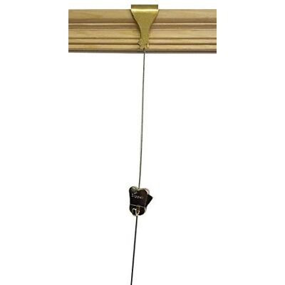 STAS Zipper Hook + Brass Moulding Hooks + Steel Cable Wire Rope Traditional Victorian Wooden Dado Rail Picture Hanging Kit (1 Meter (39") Cable Kit) STAS Zipper Hook + Brass Moulding Hooks + Steel Cable Wire Rope Traditional Victorian Wooden Dado Rail Picture Hanging Kit (1 Meter (39") Cable Kit)