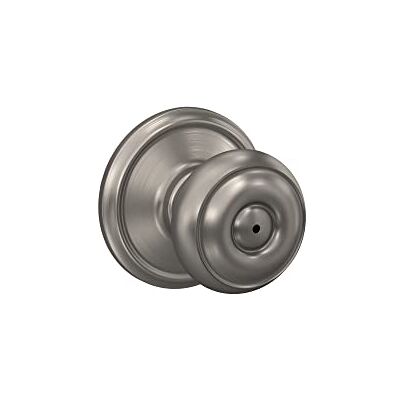 SCHLAGE F40GEO619 Georgian Privacy Knob, Satin Nickel SCHLAGE F40GEO619 Georgian Privacy Knob, Satin Nickel