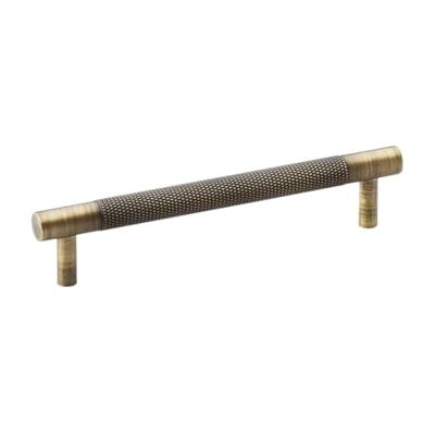 Alexander & Wilks Brunel Knurled T-Bar Cupboard Pull Handle, Antique Brass (128mm Centres) Alexander & Wilks Brunel Knurled T-Bar Cupboard Pull Handle, Antique Brass (128mm Centres)