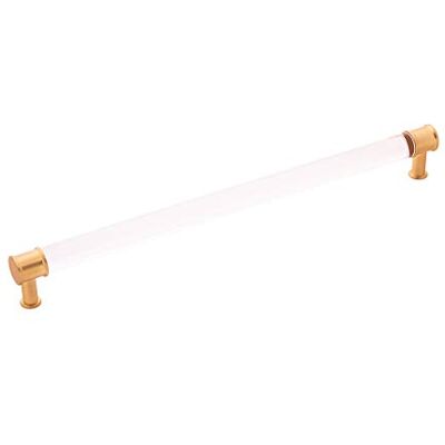 Hickory Hardware P3711-CABGB Midway Collection Pull 12 Inch Hole Center, Center to Center, Crysacrylic with Brushed Golden Brass Hickory Hardware P3711-CABGB Midway Collection Pull 12 Inch Hole Center, Center to Center, Crysacrylic with Brushed Golden Brass