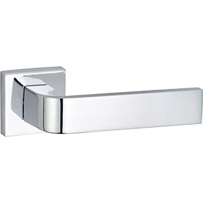 Thirard Drückergarnitur Griff auf Rosette Monza Chrome - Door Handle Set Thirard Drückergarnitur Griff auf Rosette Monza Chrome - Door Handle Set