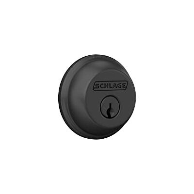 SCHLAGE B60N622 Deadbolt, Keyed 1 Side, Matte Black by Lock Company SCHLAGE B60N622 Deadbolt, Keyed 1 Side, Matte Black by Lock Company