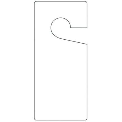 Accuform TAD835 Solid Color Blank Door Knob Hanger Tag, 9" Length x 4" Width x 0.015" Thickness, RP-Plastic, White (Pack of 10) Accuform TAD835 Solid Color Blank Door Knob Hanger Tag, 9" Length x 4" Width x 0.015" Thickness, RP-Plastic, White (Pack of 10)